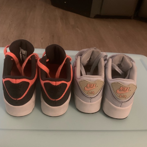 Orange/Peach & light blue/pink Nike Air Max size 11c - Picture 3 of 4